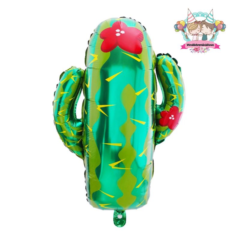 WINDBLOWN FOIL บอลลูน CACTUS TREE / CACTUS TREE JUMBO BIG SUMMER DECORATION PARTY