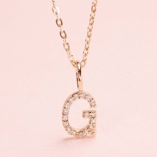 Grace Fine Jewelry จี้เพชร 9K G Alphabet (จี้อย่างเดียว)