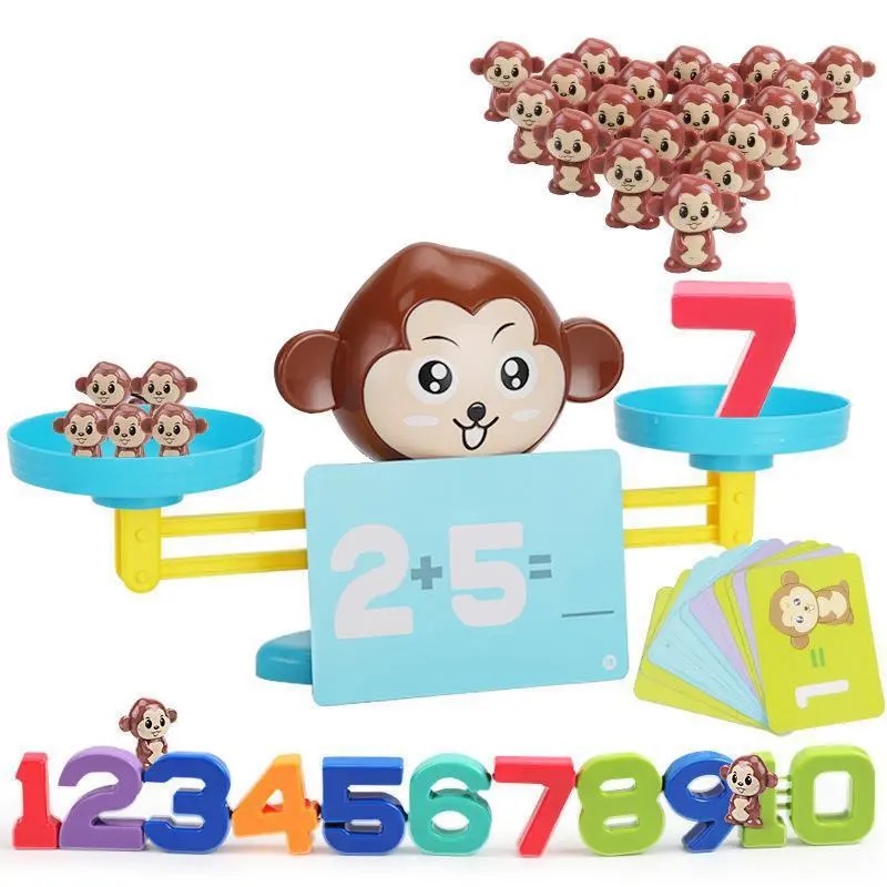 เครื่องชั่งดิจิตอลของเล่นเสริมการศึกษาสําหรับเด็ก Enlightenment Animal Digital Balance Scale Toy