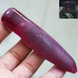 พลอยก้อน Synthetic ruby rough#5 ทับทิมสังเคราะห์ #5 ชาตั้มยังไม่ได้เผา น้ำหนักก้อน 70-100กรัม