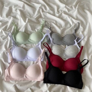 [ส่งจากไทย] 𝑩𝒓𝒂𝑩𝒓𝒂𝑩𝒓𝒂 #bra-147 ชุดชั้นใน ผ้าคอตตอน ใส่สบาย ไร้โครง Sleeping bra