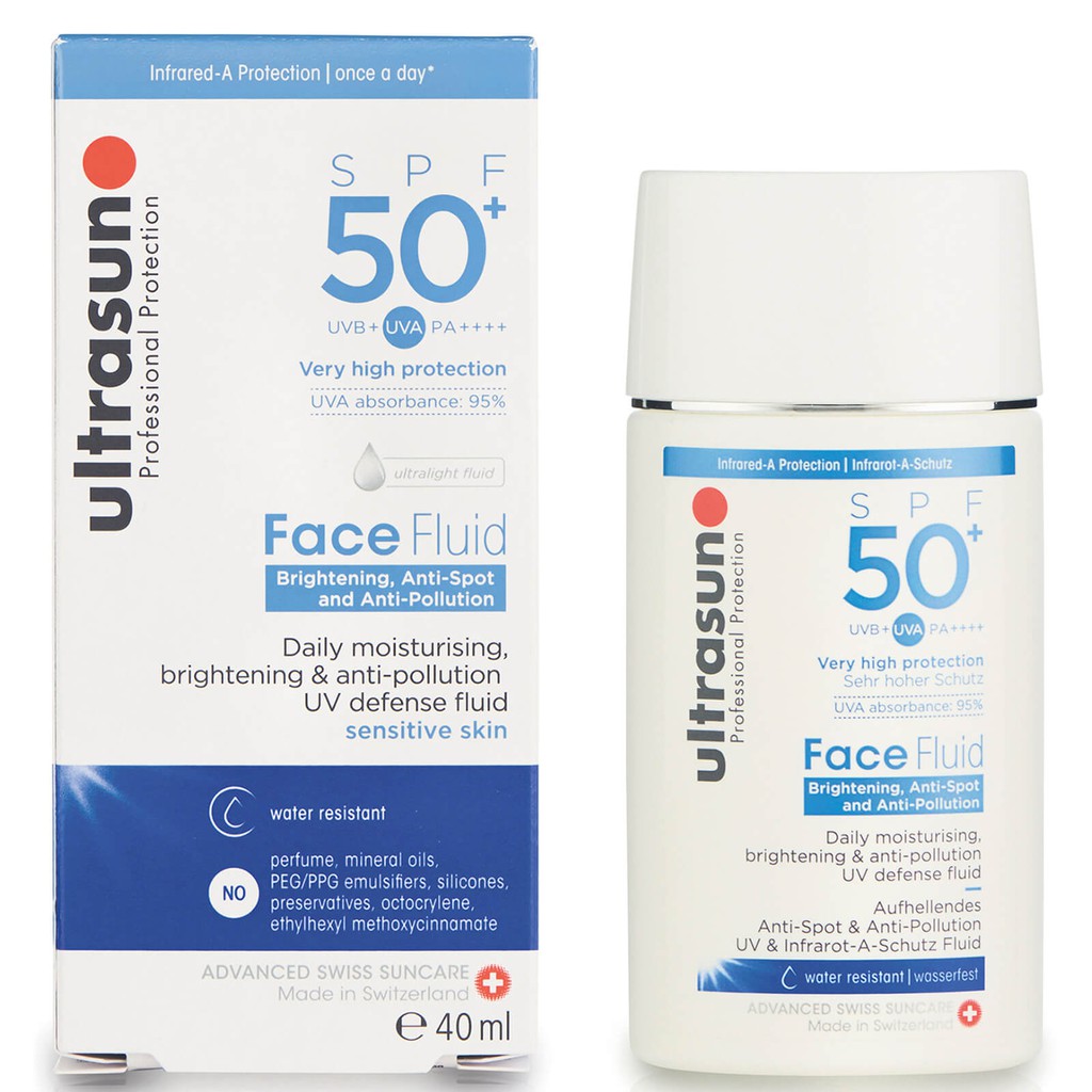 *พร้อมส่ง* Ultrasun SPF 50+ Anti-Pollution Face Fluid 40ml