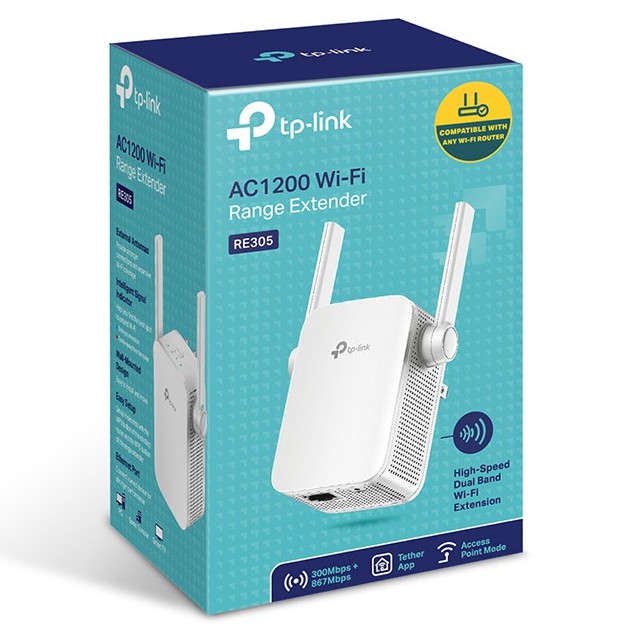 WI-FI RANGE EXTENDER (อุปกรณ์ขยายสัญญาณ) TP-LINK RE305 RANGE EXTENDER AC1200 – ประกันตลอดการใช้งาน ราคา ถูกที่สุด ดีลบีเคเค แกลเลอรีภาพที่ 4