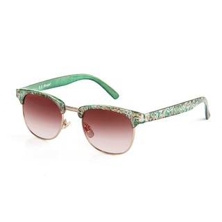 AJ Morgan Soho Sunglasses Green Floral, Brown Lens แว่นกันแดดลายดอกเขียว เลนส์น้ำตาล