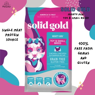 🐶Solid Gold Mighty Mini Small &amp; Toy Breed Dry Dog Food 1.81kg /4.5 kg x Petsister