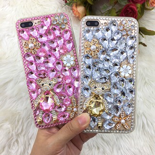 เคสSamsungเคสคริสตัล เคสแฟชั่น เคสมือถือ เคสติดเพชร เคสฟรุ้งฟริ้ง เคสหมี