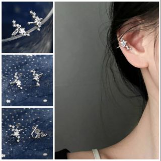 ต่างหูแบบหนีบกลุ่มดาวคริสตัล • Crystal Constellations Ear cuff