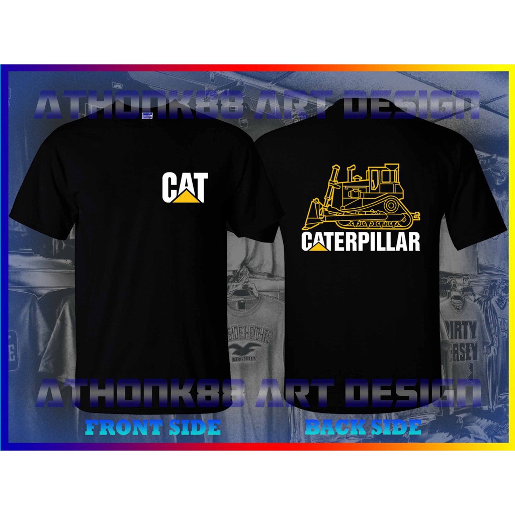 เสื้อยืดครอปCaterpillar Cat Men T-shirt high quality 100%cotton high quality 100%cottonS-5XL