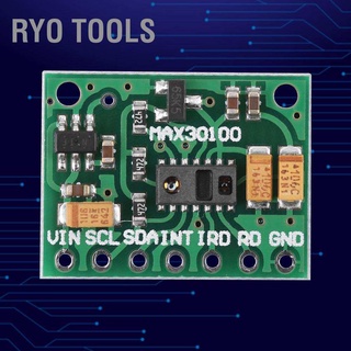 Ryo Max30100 แผ่นบอร์ดโมดูลเซ็นเซอร์วัดชีพจรอัตราการเต้นหัวใจ