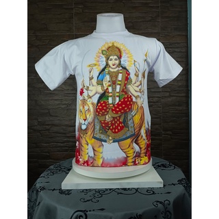 เสื้อยืด คอกลมแขนสั้น เสื้อยืดลายไทย ลายพระแม่อุมา ใส่สบาย ใส่ได้ทั้งผญูิงและผู้ชาย ผ้าคอตตอน100% t-shirt cotton100%