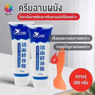 พร้อมส่งbayline/ ครีมซ่อมผนัง ครีมฉาบผนัง ซ่อมรอยรั่ว ซ่อมรอยแตก อุดรอยรั่ว อุดรอยร้าว กาวปูนครีมลบรอยร้าว กันน้ำ