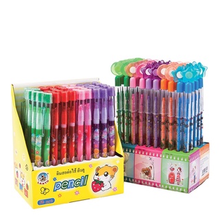 LANTU ดินสอต่อไส้ หัวยางลบ แพ็ค 50แท่ง101339Non Sharpener Pencil 50Pcs/Pack LANTU pencils per refill, eraser head, pack