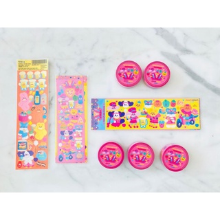 พร้อมส่ง!! PpomPpom Studio🍕❤💜 Heart Pizza Pink Masking Tape ❤🍕