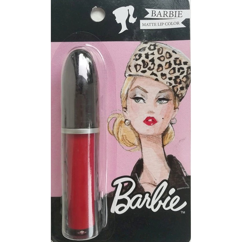 บาร์บี้ แมทท์ ลิป คัลเลอร์ # 02 เบรฟ เรด ... Barbie Matte Lip Color #02 Brave Red