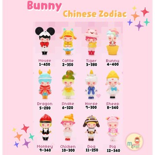 ❣️พร้อมส่ง...แบบตัวแยก❣️Pop Mart Bunny Chinese Zodiac Series