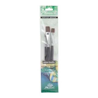 PHOENIX ARTIST BRUSH BROWN NYLON SET