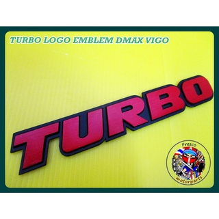 โลโก้  - with for TURBO LOGO EMBLEM DMAX VIGO BT50 NAVARA PLATE STICKER DECAL