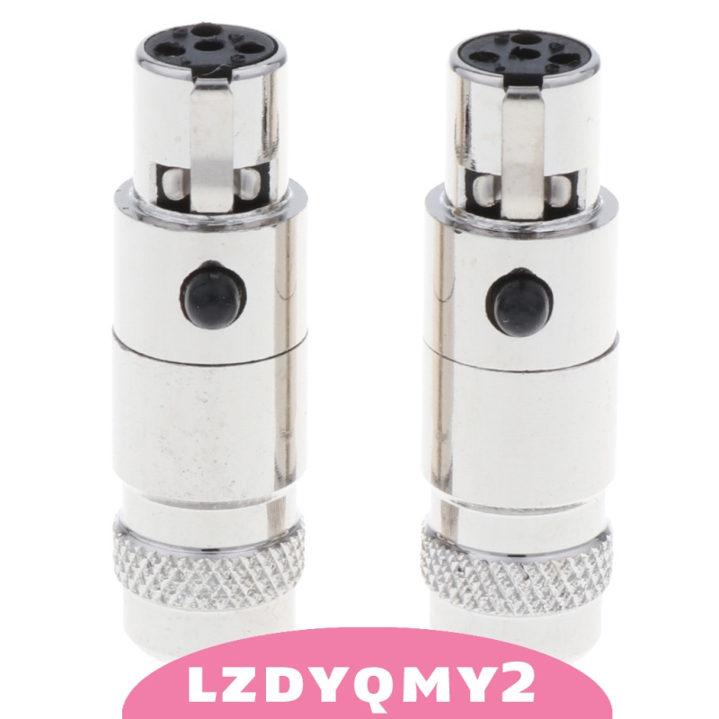 ซ็อกเก็ต XLR 5 มม. 4 Pin ขนาดเล็ก สําหรับส่งสัญญาณอิเล็กทรอนิกส์ 2 แพ็ค