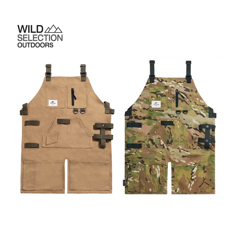 ผ้ากันเปื้อน แคมป์ปิ้ง Naturehike Canvas-Outdoor Camping Apron NH20PJ127