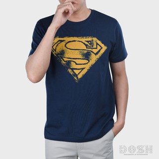 DOSH MENS T-SHIRTS SUPERMAN เสื้อยืดผู้ชาย คอกลม แขนสั้น FSMT5231-NV