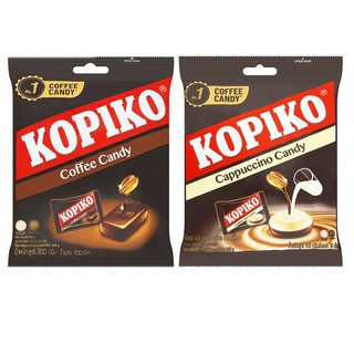 Kopiko Coffee Candy โกปิโก้ ลูกอมกาแฟ น้ำหนักสุทธิ 300 กรัม (100 เม็ด) หอมหวานมัน เข้มเต็มรสกาแฟ อร่อยคู่คนไทยมานาน