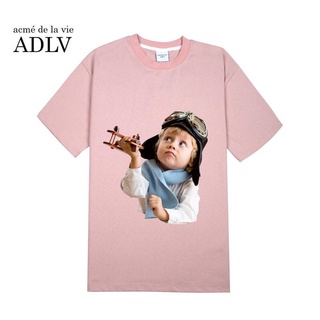 6582 เสื้อยืด av สีชมพู adlv แฟชั่นสําหรับผู้ชาย ผู้หญิง