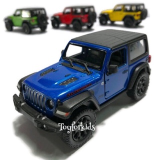 ✨โมเดลรถเหล็ก Jeep Wrangler 2018 มีหลังคา✨ โมเดลรถเหล็ก รถจี๊ป Die cast metal Car model