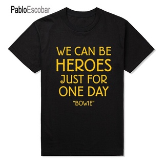 ใหม่ เสื้อยืดแขนสั้น พิมพ์ลาย David Bowie 2022 Rock Bowie WE CAN BE HEROES แฟชั่นสําหรับผู้ชายS-5XL