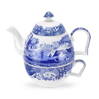 Spode Blue Italian Tea for One Set ชุดกาพร้อมถ้วย