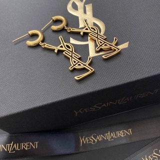 💢พร้อมส่ง💢ต่างหู YSL ต่างหูเเฟชั่น ตุ้มหูYSL