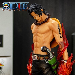 โมเดลวันพีช Fire Fist Ace 26cm Big Size โมเดล ของเล่น เอส Figure One Piece Portgas D. Ace Whitebeard 2st Division Commander PVC Figure OnePiece Gol D. Rogers son