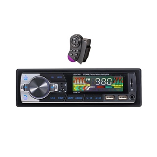 เครื่องเล่น MP3 วิทยุบลูทูธ 1din ติดรถยนต์ 60Wx4 12V รองรับ USB/TF Card พร้อมรีโมท