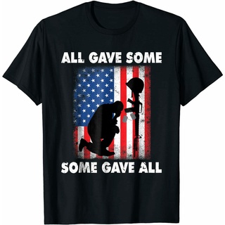 เสื้อยืด ผ้าฝ้าย 100% พิมพ์ลาย All Gave Some Some Gave Veteran Memorials Day แฟชั่นสําหรับผู้ชาย