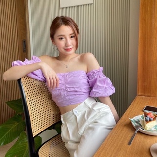 เสื้อ EMMA (Purple) เสื้อผ้าแบรนด์ belitastudio