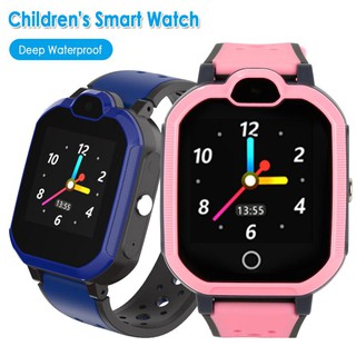 LT5 เด็ก 4G GPS Smart watch Android 6.0 บลูทู ธ วิดีโอ SOS โทรกันน้ำป้องกันการสูญหายติดตามปลอดภัยเด็กดูสมาร์ท Q12 Pro