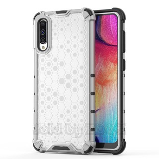 Samsung Galaxy A54 A34 A14 5G A04 A04s A04E A13 A33 A53 A73 Hybrid Hard Plastic Airbag Case Honeycomb Transparent Back Cover Luxury Shockproof Phone Casing