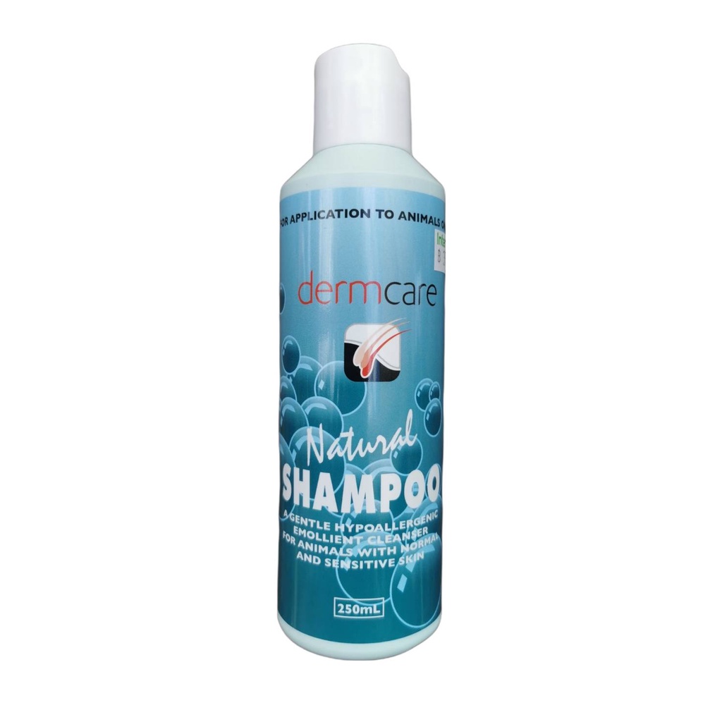 Dermcare Natural 250ml.Hypoallergenic Shampoo แชมพูสำหรับผิวแพ้ง่ายและบอบบาง
