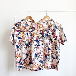 Aloha shirt เสื้อฮาวายผ้าลินินคอตตอน