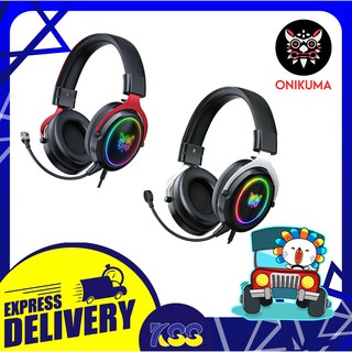 หูฟังเกมมิ่ง ONIKUMA GAMING HEADSET X10 METAL MESH RGB BLACK รับประกัน 2ปี