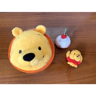 ✨สินค้ามือหนึ่ง✨   กล่องใส่ของเอนกประสงค์ Pooh - เเถม‼️ตุ๊กตา 2 ตัว (Tokyo Disney land🏰🇯🇵✨)