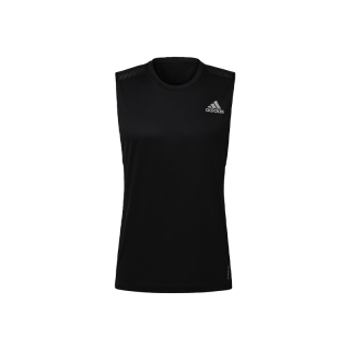 adidas RUNNING เสื้อยืดแขนกุด Own the Run ผู้ชาย สีดำ GC7865