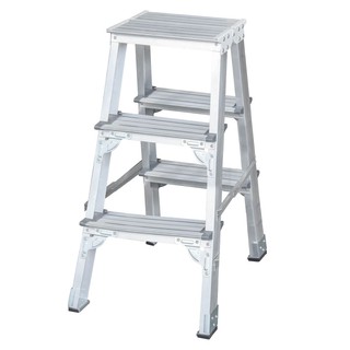 ALUMINUM LADDER SANKI SUPER HEAVY 3-STEP บันไดอะลูมิเนียม 3 ขั้น SANKI SUPER HEAVY บันไดทรงA บันได เครื่องมือช่างและฮาร์