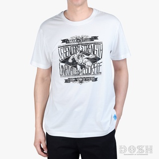 DOSH MENS T-SHIRTS เสื้อยืด คอกลม แขนสั้น สีขาว ลิขสิทธิ์แท้SUPERMAN DSMT5188-WH