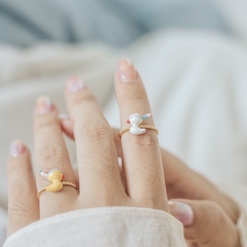 FAIRY TALES - Ring แหวนแฟชั่นรูปเป็ดหมวกอินเดียแดง