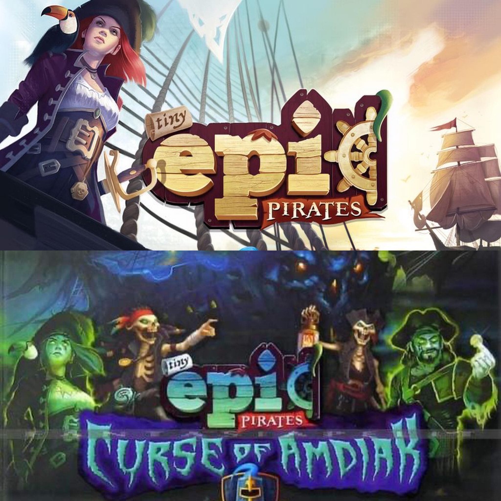 [ของแท้]​ Tiny Epic Pirates (2021) + Tiny Epic Pirates:Curse of Amdiak (Board Game)​