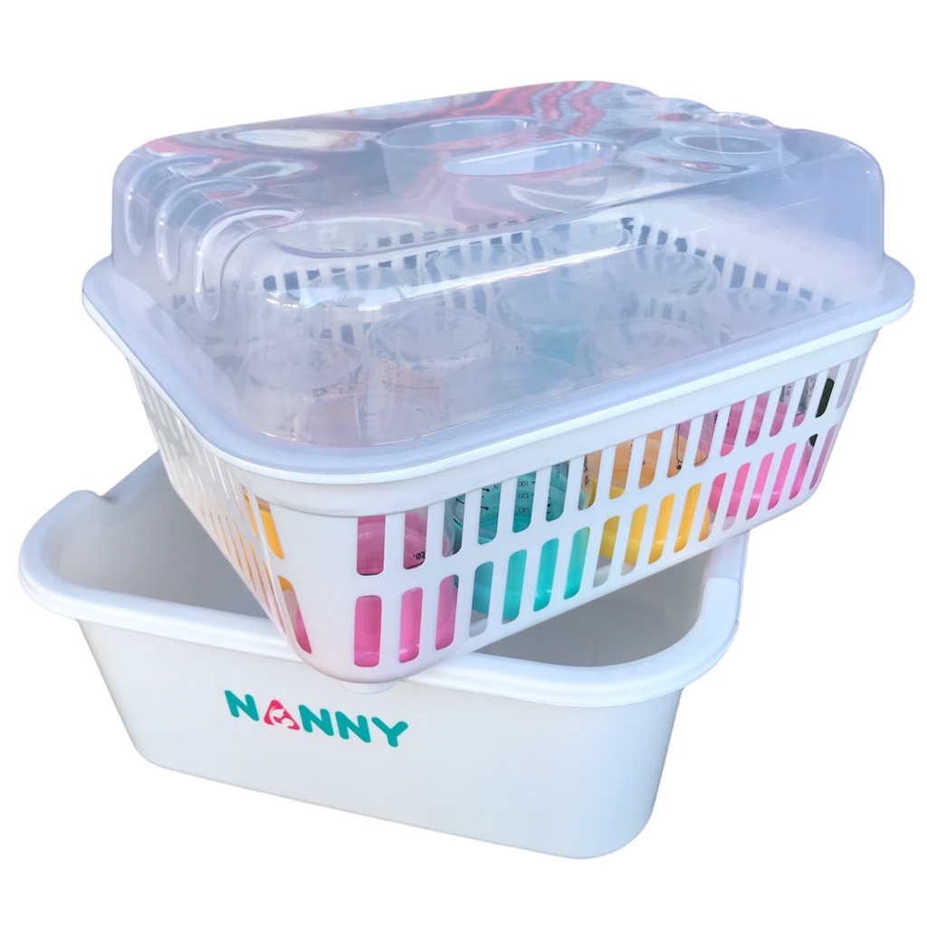 NANNY แนนนี่ ที่คว่ำขวดนมมีฝาปิดแนนนี่ N216 สินค้าพร้อมส่ง - รูปที่ 2