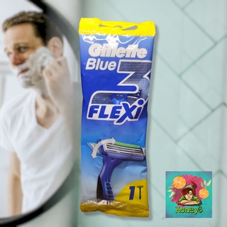 มีดโกนยิลเลตต์ ใบมีด 3 ชั้น (1 ชิ้น) Gillette Blue Flexi