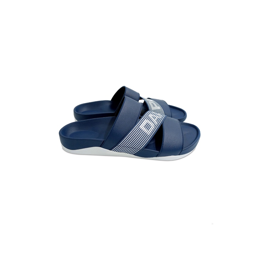 DAPPER รองเท้าแตะ Dapper CROSSFLEX Stripe Sandals สีน้ำเงิน ...