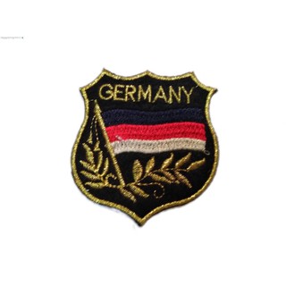 [ตัวรีด เย็บได้] Germany ป้ายติดเสื้อ logo Embroidered Sew Iron On Patches Badge