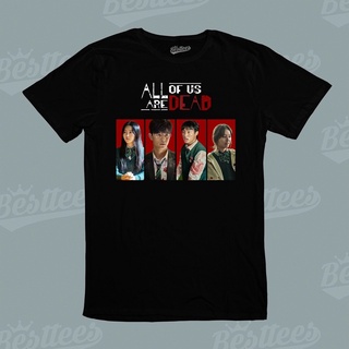 เสื้อคู่ เสื้อยืดชาย - Unseix Gildan Tee ซอมบี้เกาหลี All Of Us Are Dead TV ซีรีส์ซีรีส์โชว์เสื้อยืด